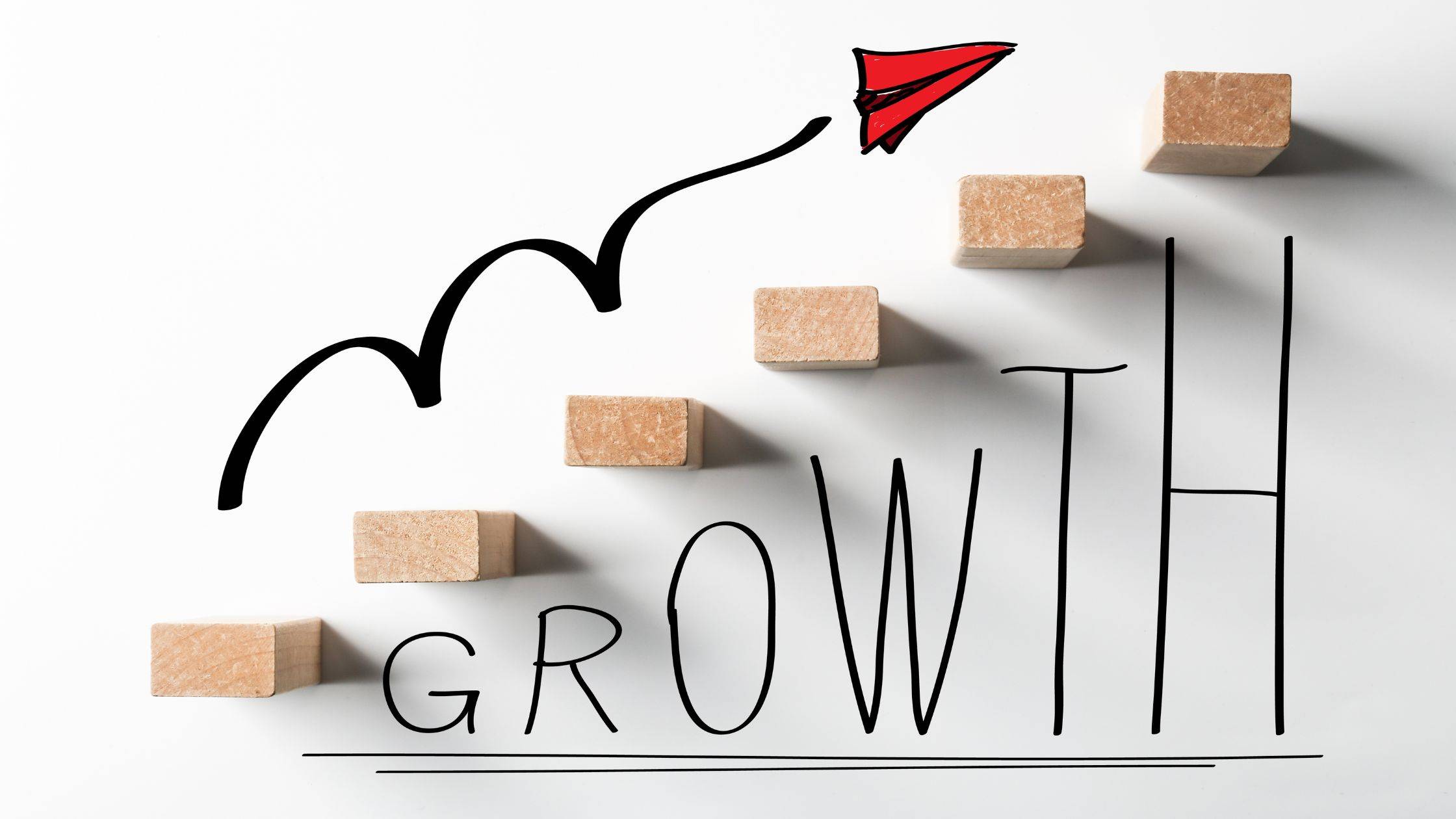 arrow up indicating growth