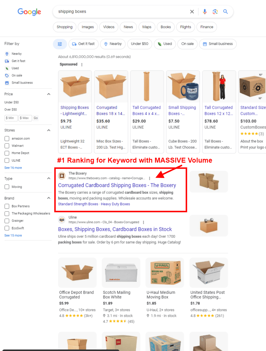 Case Study: #1 Google Ranking for an Ultra-High-Volume Ecommerce Keyword