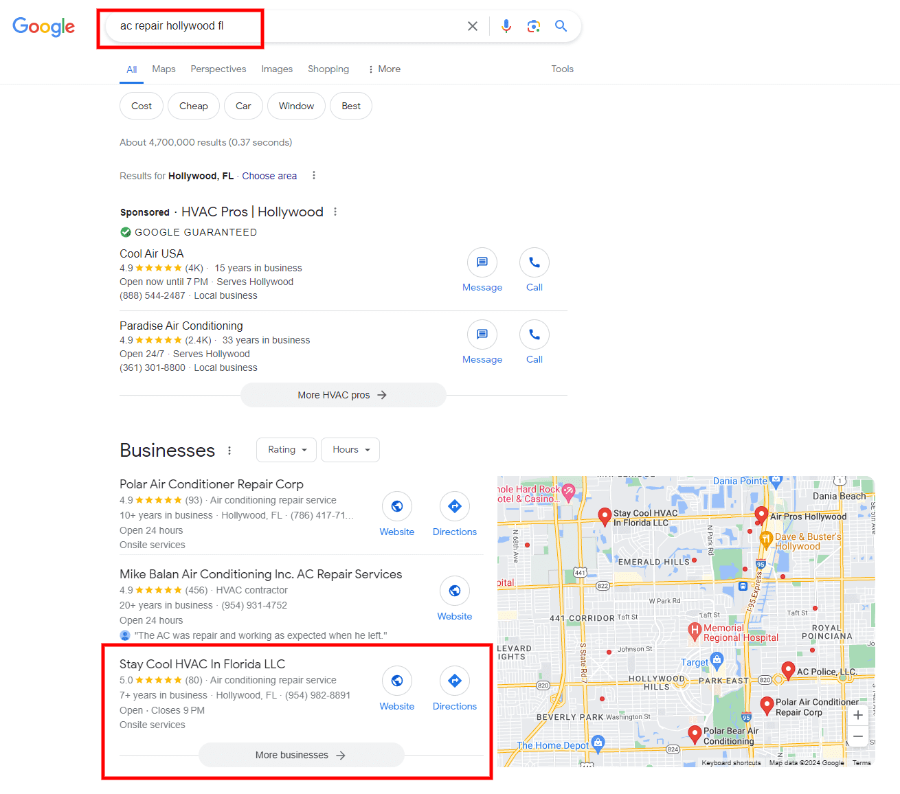 Case Study: Top-3 Google Maps Ranking for ‘AC Repair’ HVAC Client